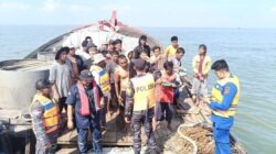 Kapal KM Mitra Jaya Tenggelam di Perairan Tanjung Api Asahan. 2 Orang Masih Dalam Pencarian