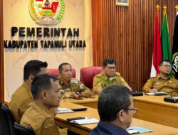 Rakor Bersama Mendagri, Bupati Taput Dukung Pengendalian Inflasi dan Program Strategis Nasional‎‎
