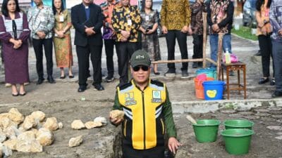 Bupati Humbahas Letakkan Batu Permata Pembangunan CATH LAB RSUD Dolok Sanggul