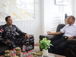 Wali Kota Mahyaruddin Terima Kunker Dan Lanal TBA Letkol Laut (P) Sigit Ryanto