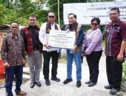 Bupati Taput Apresiasi Pembangunan Jembatan Asa SCTV di Parbaju Toruan, Pemkab Siap Kawal Perawatan‎