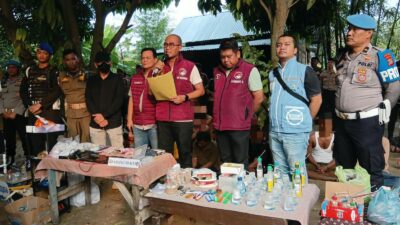 Polda Sumut Gerebek Sarang Narkoba di Percut Sei Tuan