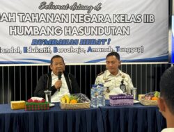 Anggota Komisi XIII DPR RI Drs. Rafidin ,Simbolon M.M. Kunjungi Rutan Humbang Hasundutan, Tinjau Program Kemandirian dan Layanan Warga Binaan